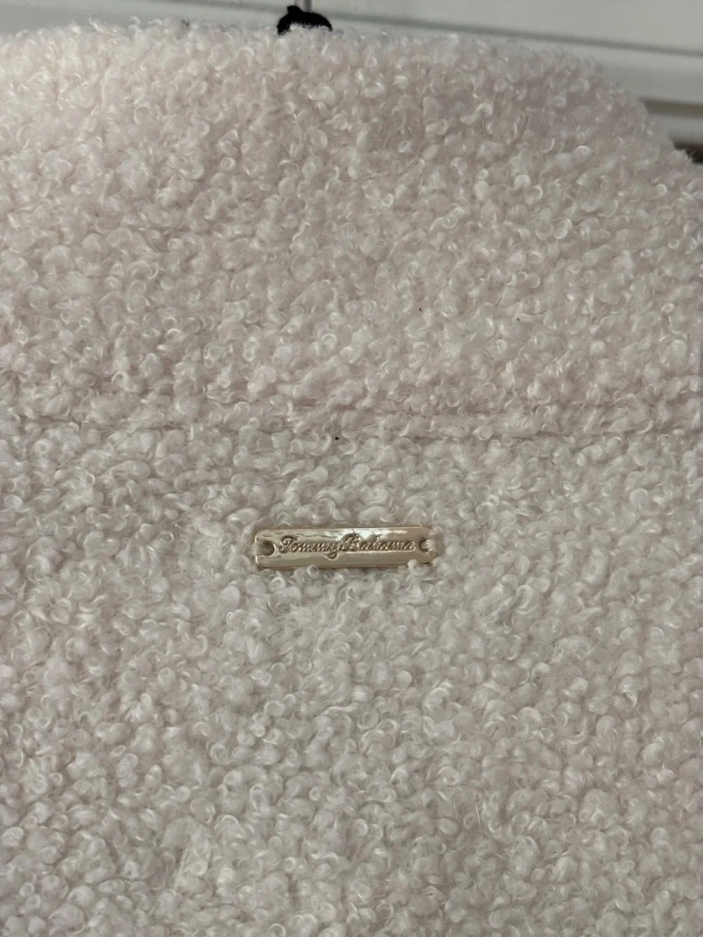 Tommy Bahama Salma Faux Shearling Cream Zip-Up Fleece Jacket‎ Sherpa Size XS